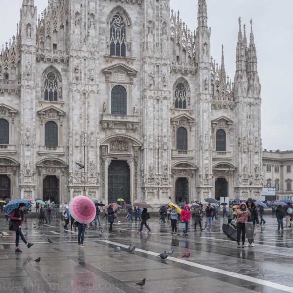 Mailand im Regen